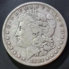 1884 $1 Morgan Silver Dollar