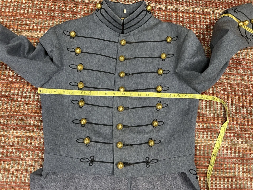 Vintage West Point Cadet Dress Jacket Military Uniform Wool Coat Tails - Image 2 of 4