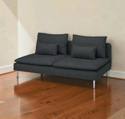 IKEA SODERHAMN Bezug für 3-Sitzer Sofa, Fridtuna dunkelgrau (strukturiert) 305.189.87