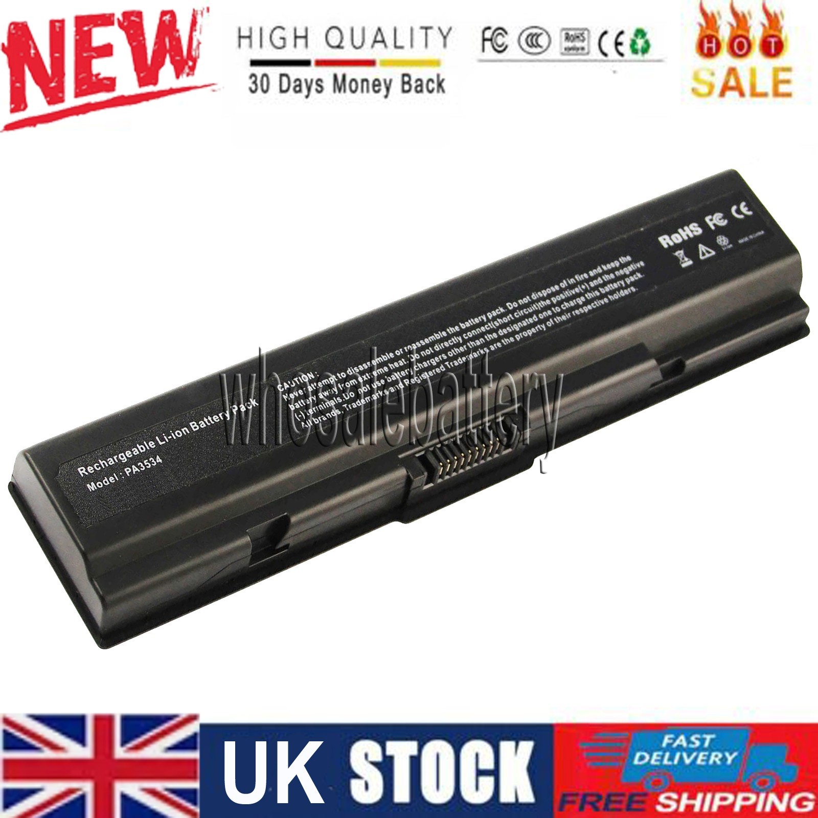 New Notebook Laptop Battery for Toshiba Satellite A200 A300 L300, PA3534U-x