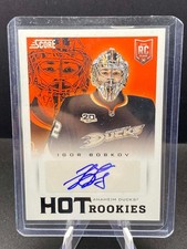2013-14 Score Hot Rookies Signature Igor Bobkov Auto Anaheim Ducks #722