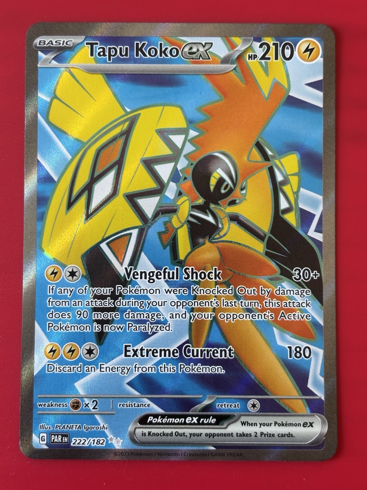 Tapu Koko ex 222/182 SV04: Paradox Rift Holo