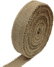 1 Inch Wide Natural Burlap Fabric Roll 10 Yards Jute Ribbon Rustic Wedding