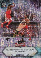 2021 Topps WWE #52 The Street Profits def. Angel Garza & Austin Theory Foilboard