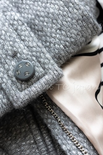 CHANEL 21B 2021 Gray Wool Alpaca Soft Duffel Jacket Coat 36 38 42 44 46 US4 14 - 第 12/24 張圖片