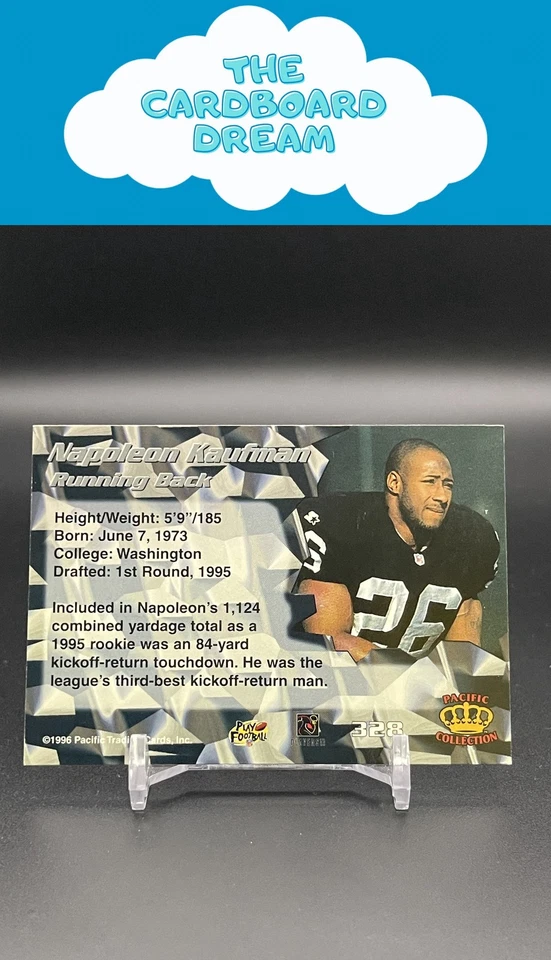 Napoleon Kaufman 1998 Pacific #311 Oakland Raiders - Image 2 of 2