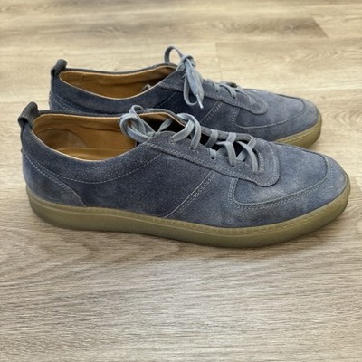 $421 Henderson Baracco Blue Leather Suede Sneakers Mens 43 EU 10 US Made Italy