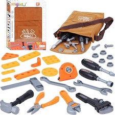 MAGIC4U Kids Tool Set Toddler 11 Pieces Pretend Play Tool Bag