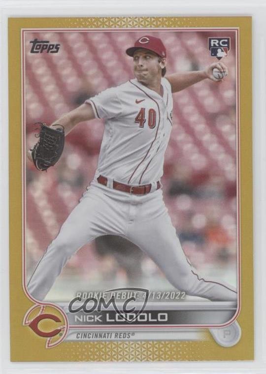 2022 Topps Update Rookie Debut Gold Foil Nick Lodolo #US249 Rookie RC 0s1o