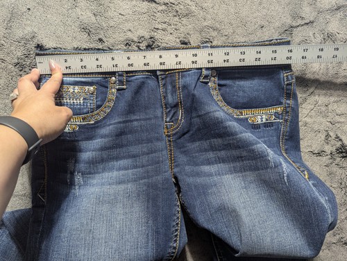 Grace In LA Skinny Jeans Women's Size 30 Dark Wash - Picture 6 of 13