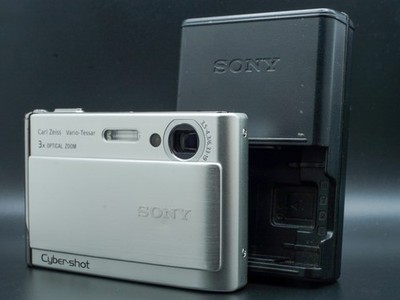Sony Cyber-shot DSC-T70 8.1MP Digital Camera - Silver for sale