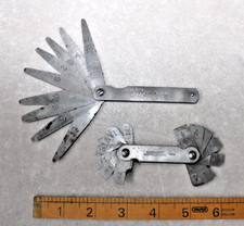 Vintage Moore & Wright No 206 Radius Gauge plus Feeler Gauge ^1944 - Engineering