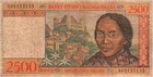 Madagascar 2500 Francs 500 ariary 1998 P-81 (7987) G/VG