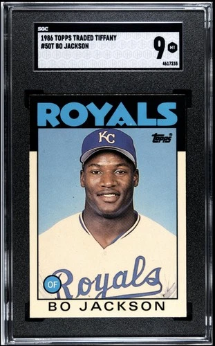 1986 Topps Traded TIFFANY #50T Bo Jackson RC Rookie SGC 9 MINT