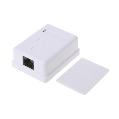 Cat5e HM-HB01 Model UTP Unshielded Single Port Desktop Mount Box Module