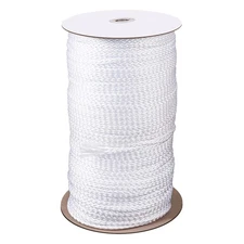 1/4 Inch White Polyester Rope - 500 Foot White Low Stretch Polyester Rope for...