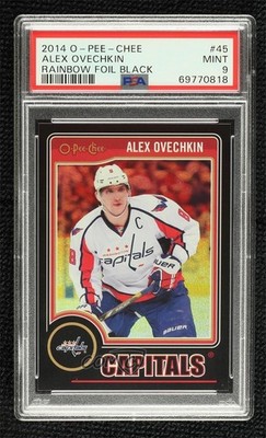 2014-15 O-Pee-Chee Black Rainbow 6/100 Alex Ovechkin Alexander Ovechkin #45 uk2