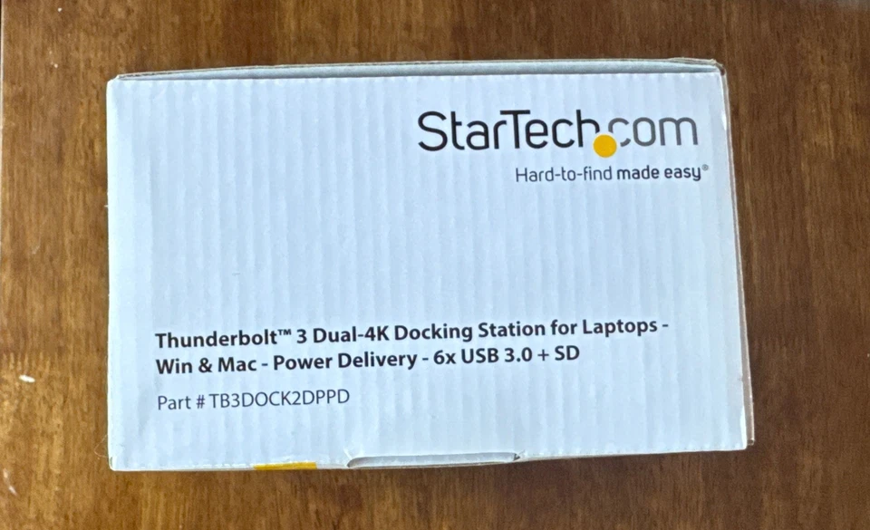 Estación de acoplamiento para computadora portátil StarTech Thunderbolt 3 Dock Dual Monitor 4K 60Hz TB3  Foto 3 de 4