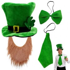 Heyigrow St. Patrick's Day Party Costume 4 Pcs 4 pcs set, 4pcs Set