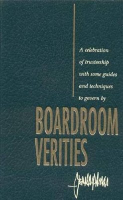 Boardroom Verities - Hardcover By Panas, Jerold - VERY GOOD