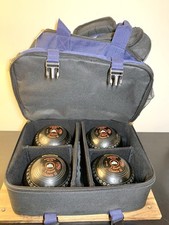 Henselite Classic 2 Set Of 4 Lawn Bowls Size 2 Heavy With Prohawk Bag