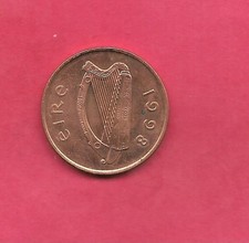 IRELAND IRISH KM26 1998 UNCIRCULATED UNC-MINT 2 PENCE OLD PRE-EURO COIN