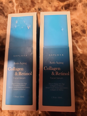 Saplaya Collagen & Retinol Anti Aging Serums 1.7oz Each Lot of 2