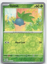 Oddish Reverse Holofoil Common SV: Scarlet & Violet 151 043/165 NM