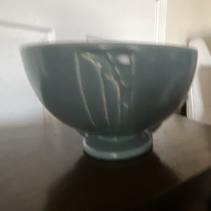 Roseville Pottery "Moderne" RARE Art Deco Pedestal Bowl #296-6