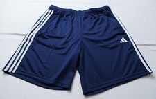 Adidas Men's Train Essentials Pique 3-Stripes Training Shorts EH6 Blue Large