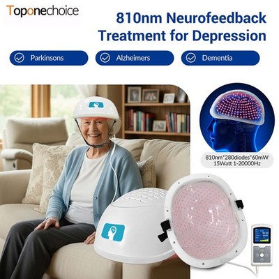 Near Infrared Brain Therapy Helmet Adjustable Power for Stroke&Dementia Recovery