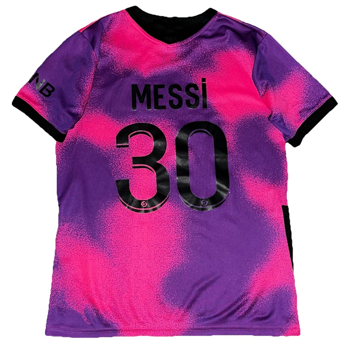 Paris Saint Germain Soccer Futbol Messi Pink Purple Jersey Small