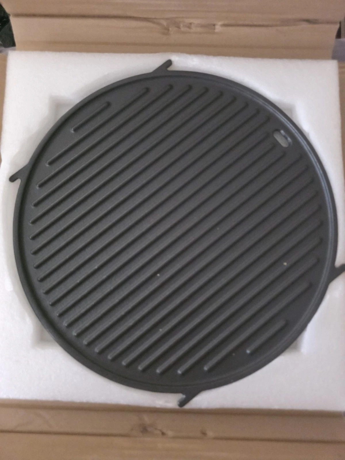 Griddle for Weber Type BBQ System Sear Grate, for 22'' Charcoal Grill, Cast Iron
