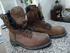 MEN'S RED WING #2211 STEEL TOE DYNA FORCE WATERPROOF BROWN LEATHER BOOT SIZE 14  — photo 10