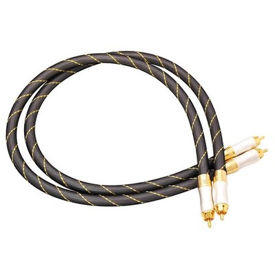 Dynavox Cinchkabel High-End 3.0 m HiFi Cinch Kabel Vergoldet OFC Stereo Paar