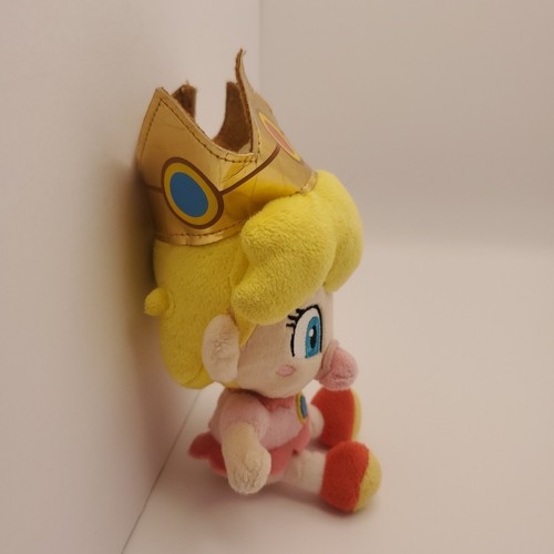 Super Mario Bros. Baby Princess Peach Plush 6” - Pink Stuffed Toy Doll 2019 - Picture 3 of 7