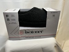 Isotoner Signature Women's Fiona Berber Clog Slippers, Black, Medium 7.5-8 45