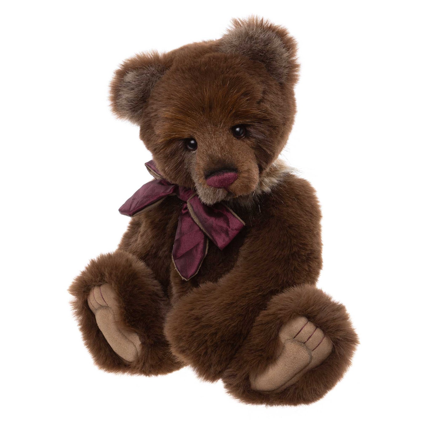 Mr Brown - Charlie Bears Soft Brown Plush Jointed Teddy Bear Collectable