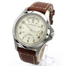 Hamilton Khaki Field King H644550 Cream 39mm Day/Date Men's Wristwatch #WB4416-5