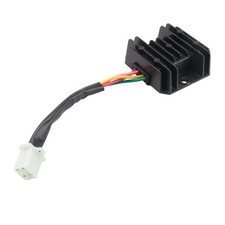 Universal 4 Wire Full Black Motorcycle Regulator Rectifier 12V DC Bike9696