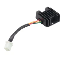 Universal 4 Wire Full  Black Motorcycle Regulator Rectifier 12V DC Bike9696