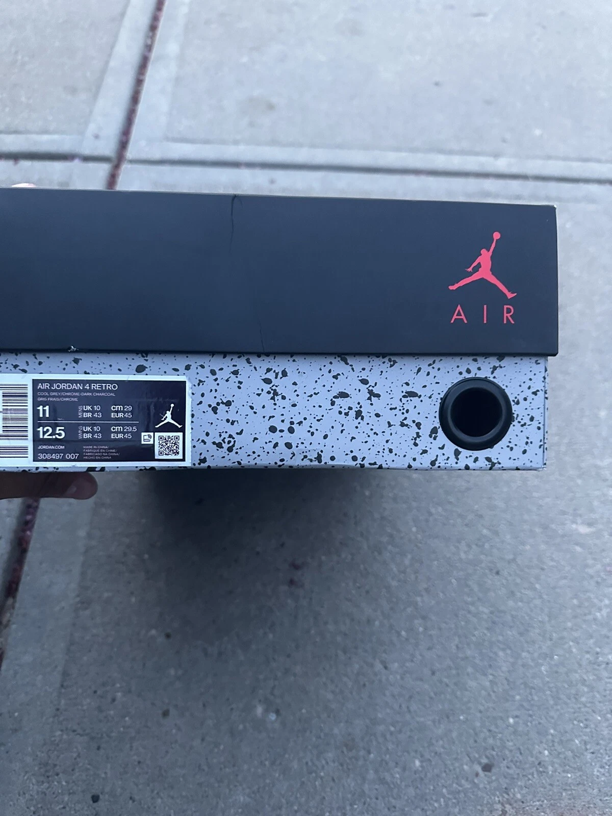 Taglia 11 Jordan 4 grigio retrò fresco basso