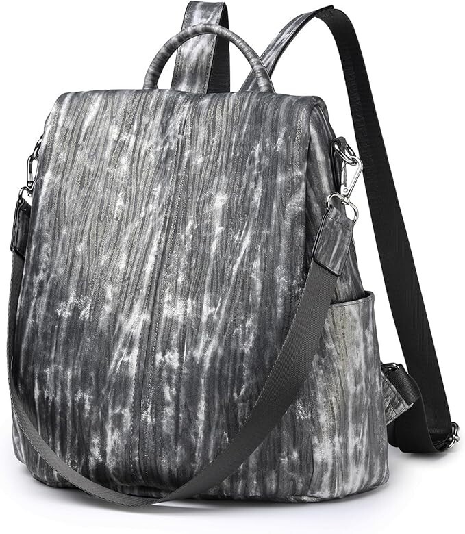 Girls Anti Theft School Backpack Silver Grey Rucksack Fits 9.7"" Tablet Pockets