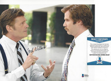 FRED WILLARD SIGNED AUTHENTIC 'ANCHORMAN' 8x10 MOVIE PHOTO 2 BECKETT BAS COA