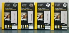 Lot of 4 GE In-Wall Wi-Fi Smart Switch Powered By MyTouchSmart Indoor #407922
