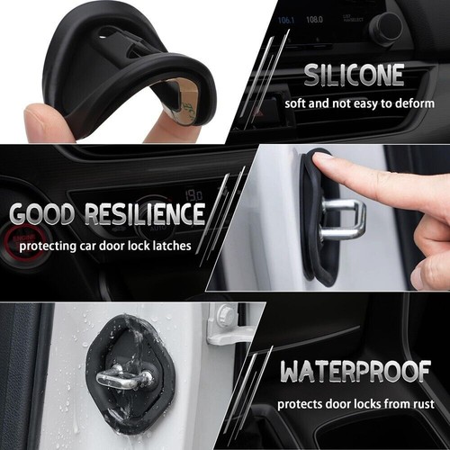 4pcs Silicone Door Lock Protector Shock-absorbing Cover For Ford Mondeo 2022 - Bild 5 von 15