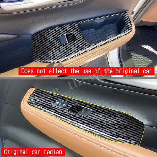 Cubierta de panel de interruptor de elevación de ventana de puerta para Toyota Grand Highlander 2024 2025 - Imagen 9 de 15