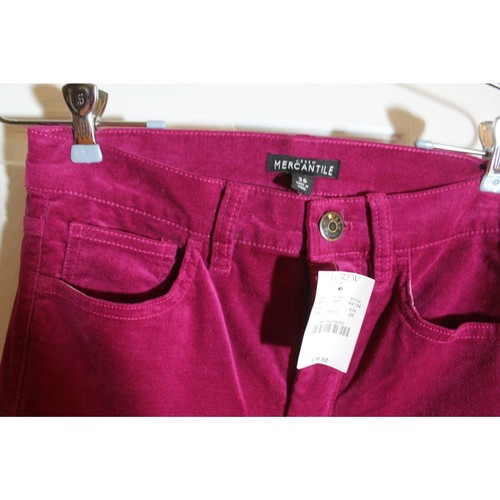 J. Crew Mercantile Fuschia Velvet Skinny Jeans sz 26 NWT - Picture 3 of 3