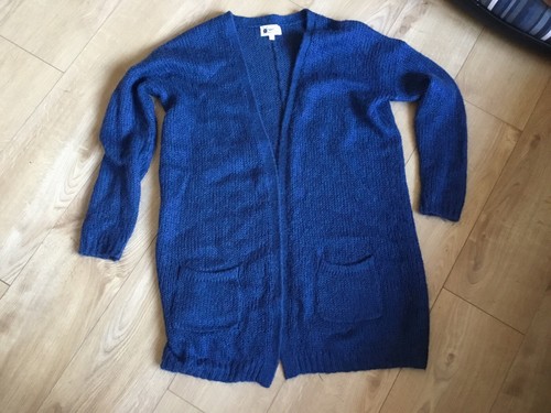 NEXT LONG BLUE CARDIGAN SIZE 12 | eBay
