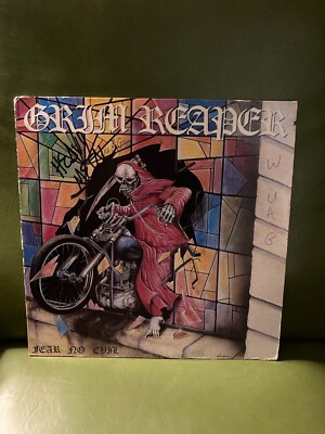 Grim Reaper – Fear No Evil LP Vinyl Record Hair Metal 1985 RCA